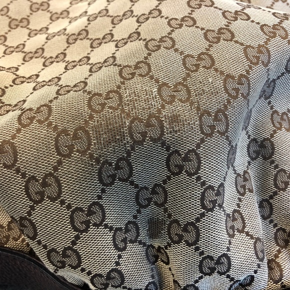 Gucci Brown GG Canvas Large Shoulder Bag/Purse - Picture 7 of 7